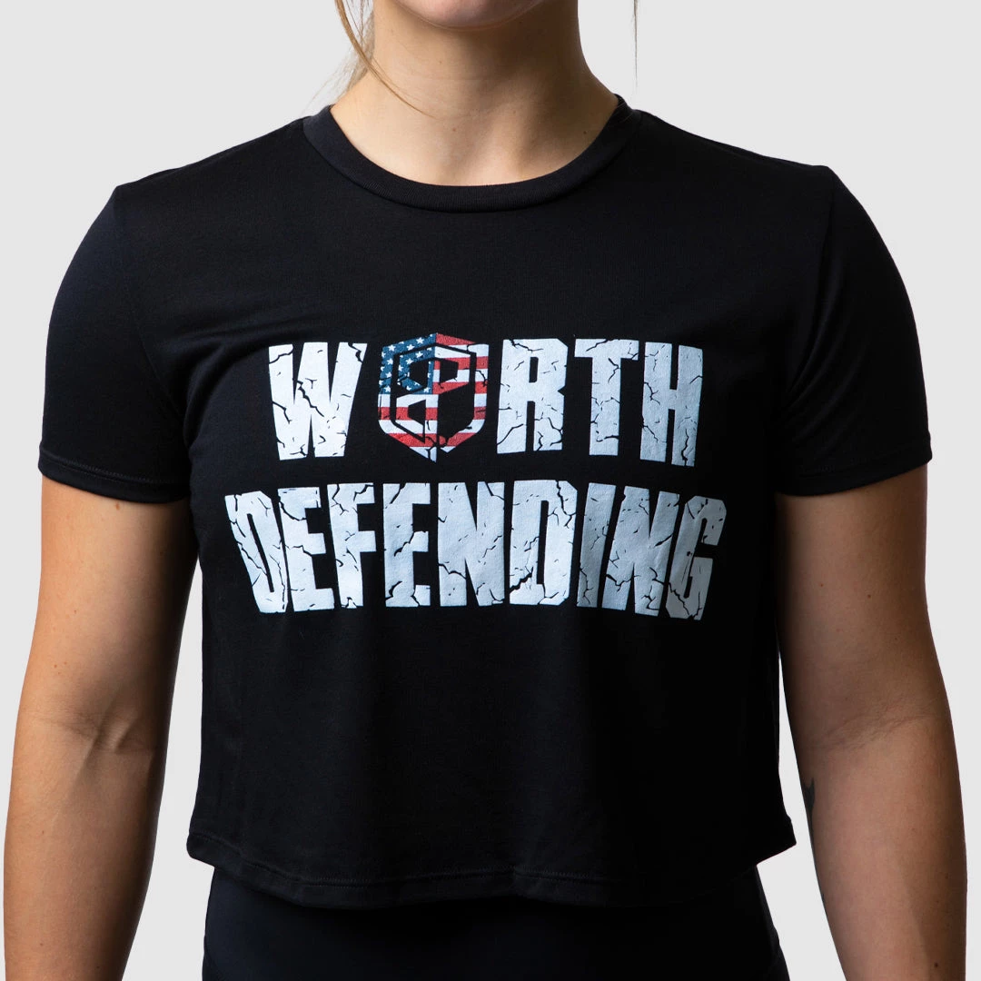 Born Primitive New Arrivals Worth Defending Crop Tee (Black) 6 Born Primitive New Arrivals Worth Defending Crop Tee (Black)
