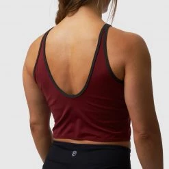 Born Primitive New Arrivals Gratitude Crop Tank (Merlot)