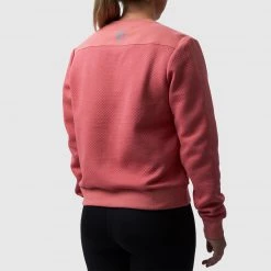 Born Primitive Limited Edition Female Waffle Crewneck Pullover (Rose Blossom)