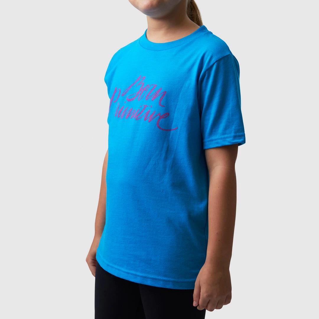 Born Primitive Kids Brand Calligraphy T-Shirt (Turquoise) 3 Born Primitive Kids Brand Calligraphy T-Shirt (Turquoise)