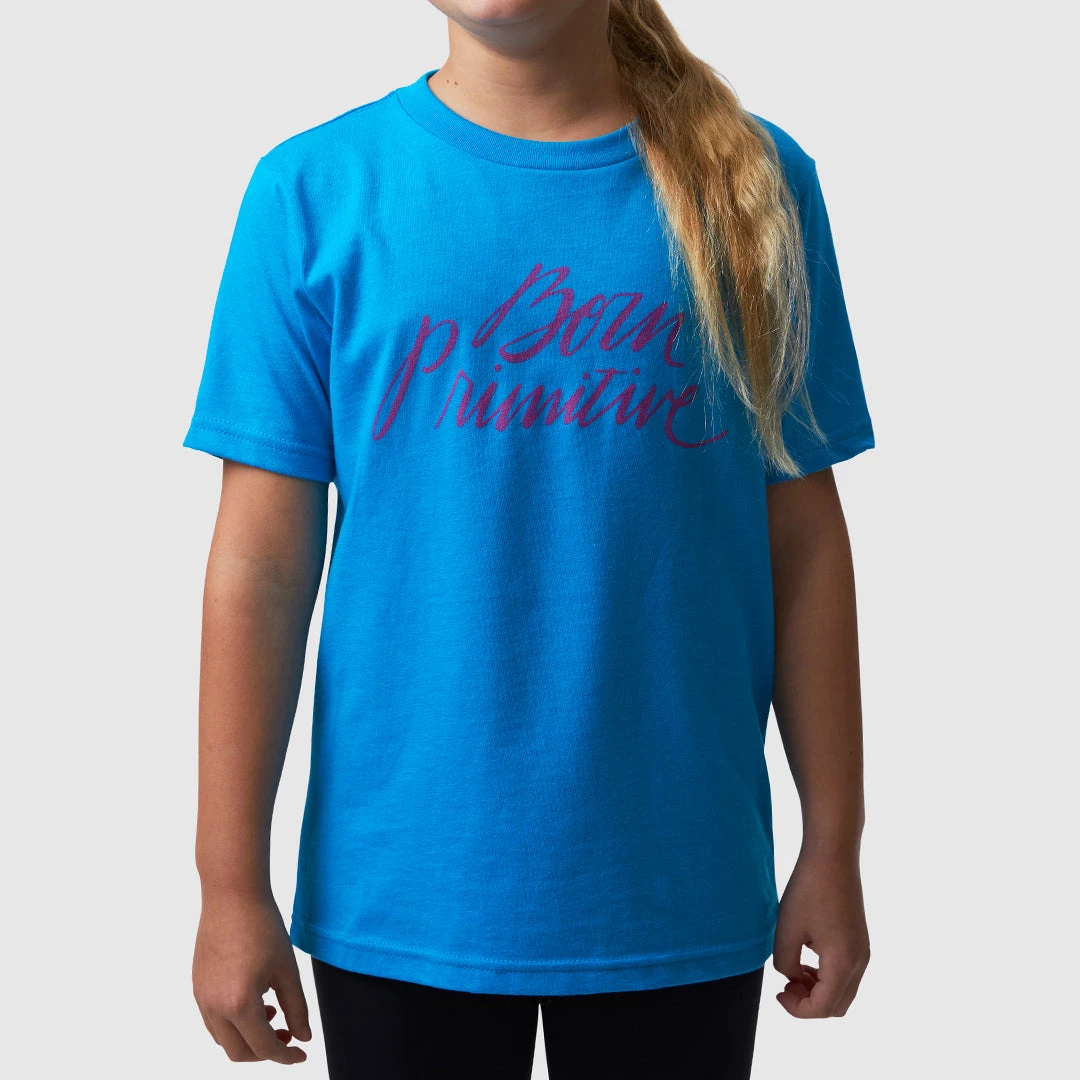 Born Primitive Kids Brand Calligraphy T-Shirt (Turquoise) 6 Born Primitive Kids Brand Calligraphy T-Shirt (Turquoise)