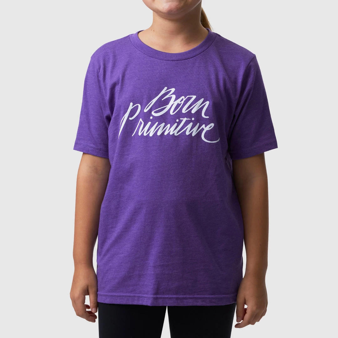Born Primitive Kids Brand Calligraphy T-Shirt (Purple Rush) 5 Born Primitive Kids Brand Calligraphy T-Shirt (Purple Rush)
