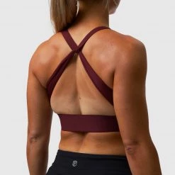 Born Primitive New Arrivals The Tenacity Sports Bra (Merlot)