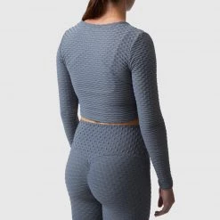 Born Primitive The Summit Crop Top (Slate) Tops