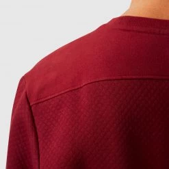 Born Primitive Limited Edition Male Waffle Crewneck Pullover (Mahogany)