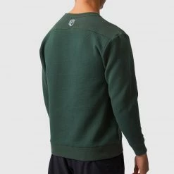 Born Primitive Long Sleeves Male Waffle Crewneck Pullover (Pine)