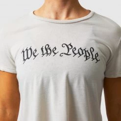 Born Primitive Tops We The People Crop Tee (Heather Dust)