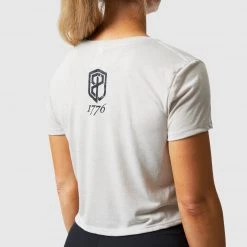 Born Primitive Tops We The People Crop Tee (Heather Dust)