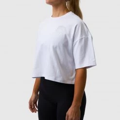 Born Primitive The Training Crop Tee (White) Athleisure