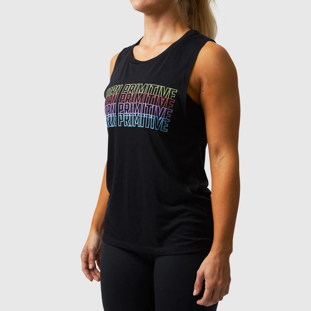 Born Primitive Neon Rainbow Flowy Muscle Tank (Black) New Arrivals 3 Born Primitive Neon Rainbow Flowy Muscle Tank (Black) New Arrivals