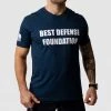 Born Primitive New Arrivals Best Defense Foundation Logo Tee (Midnight Navy)