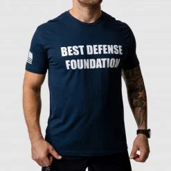Born Primitive New Arrivals Best Defense Foundation Logo Tee (Midnight Navy)