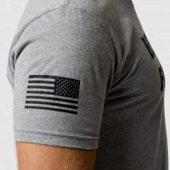 Born Primitive Best Defense Foundation Logo Tee (Dark Heather Grey)