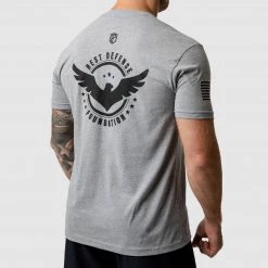 Born Primitive Best Defense Foundation Logo Tee (Dark Heather Grey)