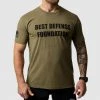 Born Primitive Best Defense Foundation Logo Tee (Military Green)