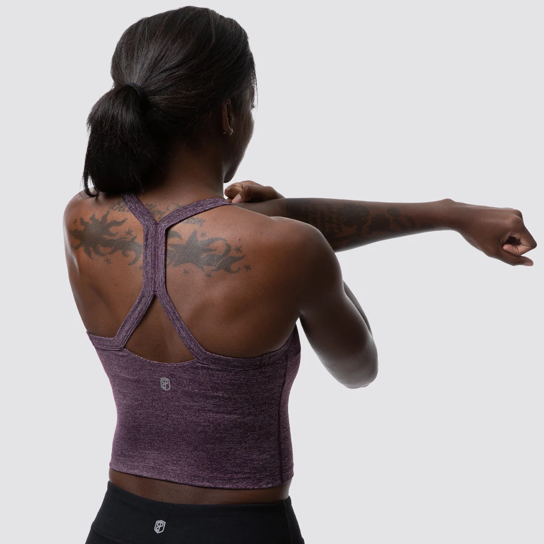 Born Primitive Your New Favorite Tank Sports Bra (Heather Plum) 4 Born Primitive Your New Favorite Tank Sports Bra (Heather Plum)