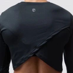 Born Primitive Cross You Off Cropped Long Sleeve (Black)