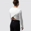 Born Primitive Cross You Off Cropped Long Sleeve (White) Free Spirit