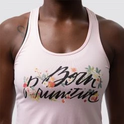 Born Primitive Floral Calligraphy Staple Tank (Cherry Blossom) Tops