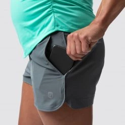 Born Primitive Maternity Shorts (Slate) 7 Born Primitive Maternity Shorts (Slate)