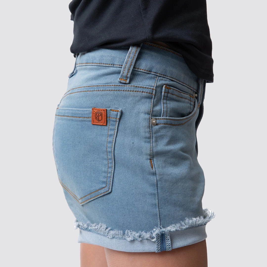 Born Primitive Stretchy Juniors Liberty Jorts (Light Wash) Clearance Vault 5 Born Primitive Stretchy Juniors Liberty Jorts (Light Wash) Clearance Vault