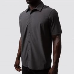 Born Primitive Voyager Button Up (Gunmetal Grey) Athleisure