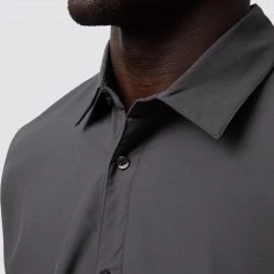 Born Primitive Voyager Button Up (Gunmetal Grey) Athleisure