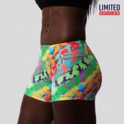 Born Primitive Double Take Booty Shorts (Wild Side Teal) Clearance Vault