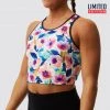 Born Primitive Meshed Up Cropped Sports Bra (Pastel Garden)