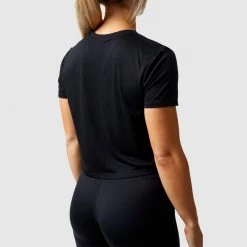 Property Of Born Primitive Crop Tee (Black)