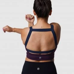 Born Primitive Moxie Full Throttle Sports Bra (Plum)