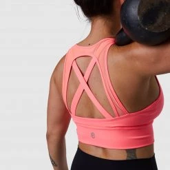 Born Primitive New Arrivals X-Factor Full Throttle Sports Bra (Coral)