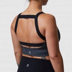 Born Primitive Moxie Full Throttle Sports Bra (Steel Smoke)