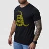 Born Primitive Patriotic Gadsden Flag Tee (Don't Tread On Me-Black)