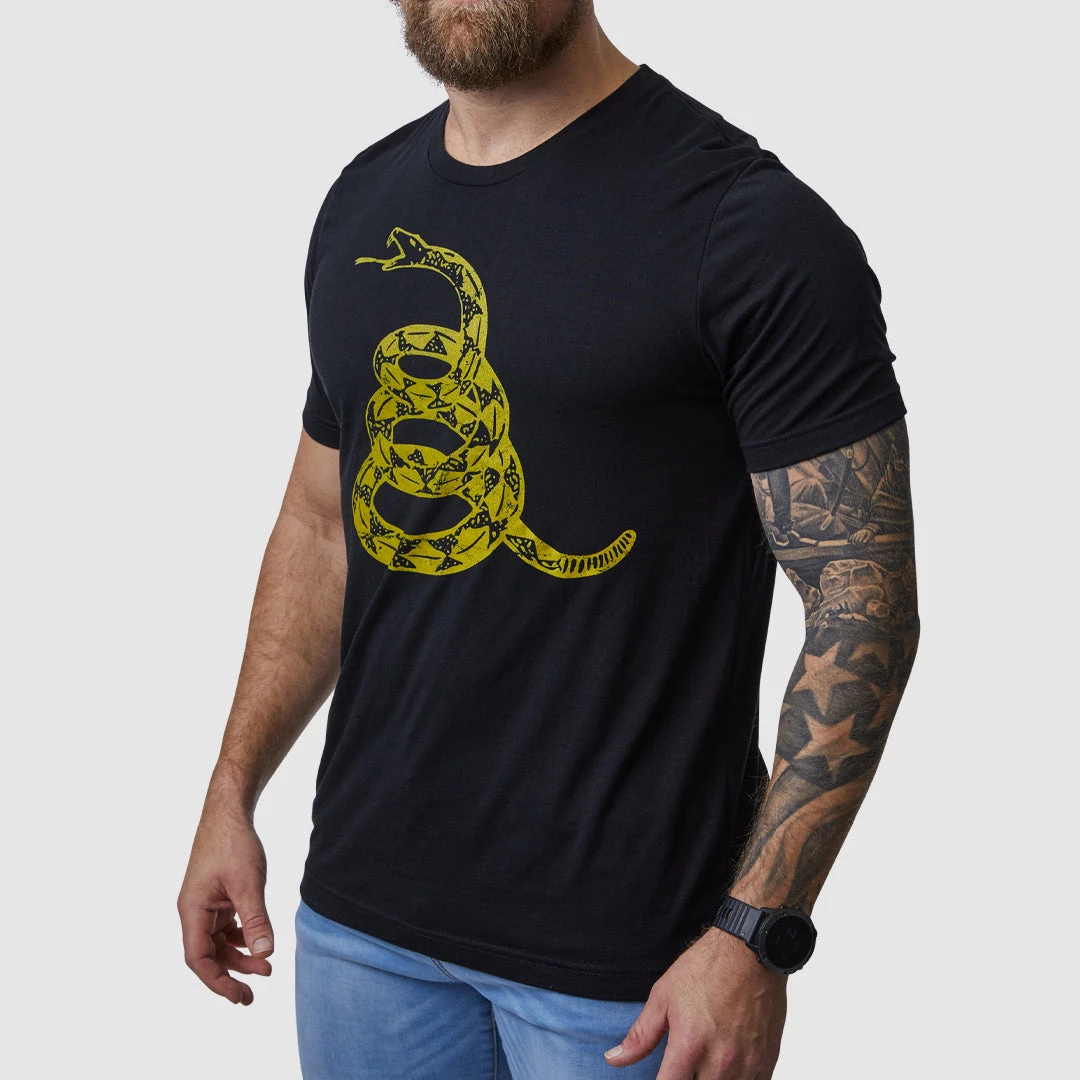 Born Primitive Patriotic Gadsden Flag Tee (Don't Tread On Me-Black) 3 Born Primitive Patriotic Gadsden Flag Tee (Don't Tread On Me-Black)