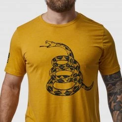 Born Primitive Patriotic Gadsden Flag Tee (Don't Tread On Me-Mustard)