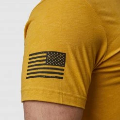 Born Primitive Patriotic Gadsden Flag Tee (Don't Tread On Me-Mustard)