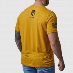 Born Primitive Patriotic Gadsden Flag Tee (Don't Tread On Me-Mustard)