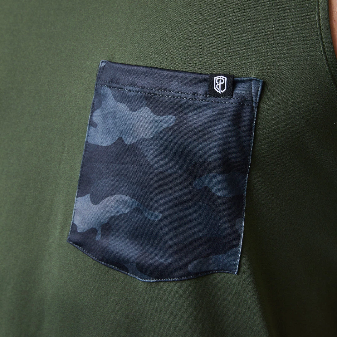 Born Primitive The Athleisure Pocket Tank (Tactical Green- Ash) 5 Born Primitive The Athleisure Pocket Tank (Tactical Green- Ash)