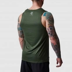 Born Primitive The Athleisure Pocket Tank (Tactical Green- Ash)