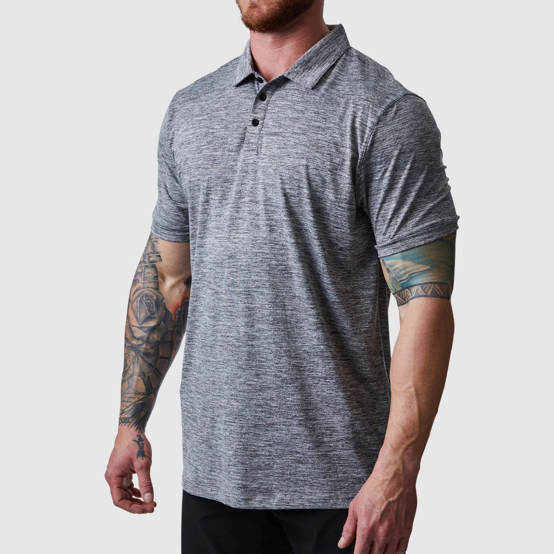 Born Primitive The Athleisure Polo (Heather Grey) 3 Born Primitive The Athleisure Polo (Heather Grey)
