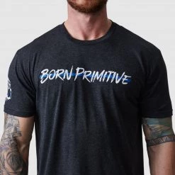 Born Primitive The Valor Tee (Thin Blue Line) Tops