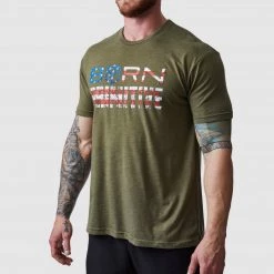 Born Primitive The Patriot Brand Tee (OD Green) Tops