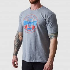 Born Primitive T-Shirts & Tanks Athlete Driven T-Shirt (Dark Heather Grey- Americana)