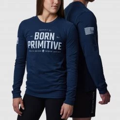 Athleisure Property Of Born Primitive Long Sleeve Tee (Midnight Navy)