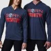 Born Primitive The Brand T-Shirt Unisex Hoodie (Navy) Athleisure