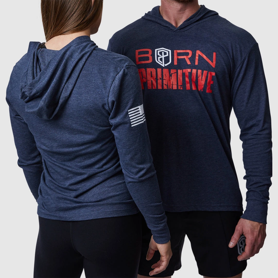 Born Primitive The Brand T-Shirt Unisex Hoodie (Navy) Athleisure 4 Born Primitive The Brand T-Shirt Unisex Hoodie (Navy) Athleisure
