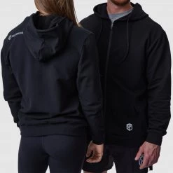 Born Primitive Zip Up Unmatched Unisex Hoodie (Black) Athleisure