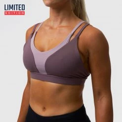 Born Primitive The Eclipse Sports Bra (Washed Mauve)