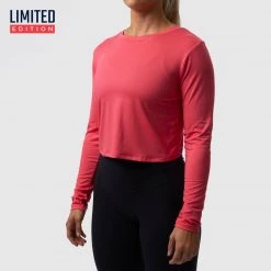 Born Primitive Limited Edition Cross You Off Cropped Long Sleeve (Fiery Rose)